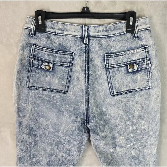 Vintage Roglins Denim Acid Wash Blue Jeans Womens Size 33S (30x29) - Picture 9 of 12